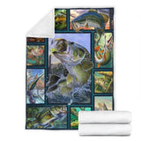 Maxcorners Bass Fishing 3D Quilt - Blanket