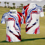 Maxcorners Dynamic Flow Mens Golf Polo Shirt, Mens Goft Shirt, Gift For Golf Lovers