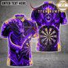 Maxcorners Darts Thunder Dragon Dartboard Multiple Options Personalized Name, Team Name 3D Shirt