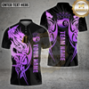 Maxcorners Dragon Billiards Shirt Golden Tribal Multioptions Personalized Name, Team Name Unisex 3D Shirt (4 Colors)