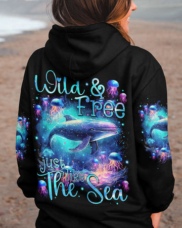 Maxcorners Wild And Free Just Like The Sea Whale All Over Print LM2101