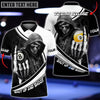 Maxcorners Billiards Ball 8 And 9 Hooded Skull Personalized Name, Team Name Unisex Shirt ( 4 Colors )