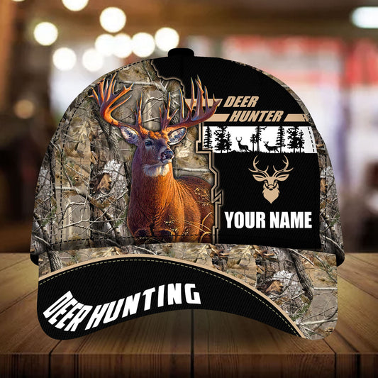Maxcorners The Unique Loralle Deer Hunter Personalized Hats 3D Multicolored