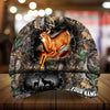 Maxcorners Epic Deer Hunting Art US Flag Camo Pattern 3D Multicolor Personalized Cap