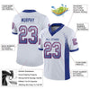 Maxcorners Custom White Royal-Red Drift Fashion Football Jersey LM2605