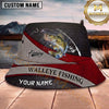 Maxcorners Fishing Red Black Honeycomb Angler Personalized 3D Bucket Hat (13 Fish Species)