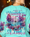 Maxcorners Not All Who Wander Are Lost Compass Forest All Over Print LM2101