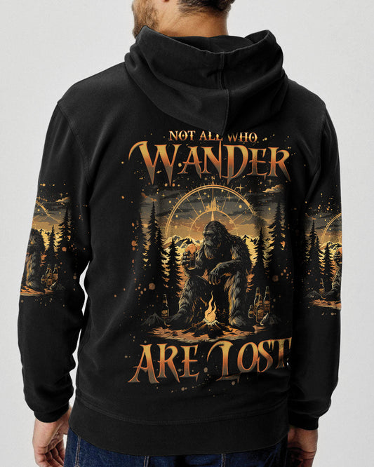 Maxcorners Not All Who Wander Are Lost Bigfoot Compass All Over Print LM2101