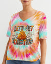 Maxcorners Let's Get Toasted Tie Dye All Over Print LM2101