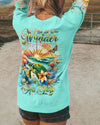 Maxcorners Not All Who Wander Are Lost Turtle Compass All Over Print LM1501