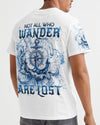 Maxcorners Not All Who Wander Are Lost Anchor Compass All Over Print LM1501