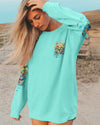 Maxcorners Let The Adventures Begin Turtle Compass All Over Print LM2101