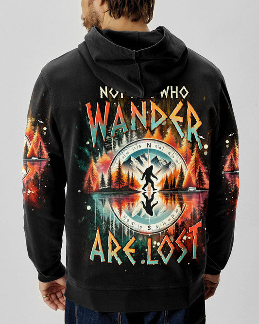 Maxcorners Not All Who Wander Are Lost Bigfoot Compass All Over Print LM1601