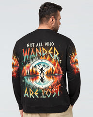 Maxcorners Not All Who Wander Are Lost Bigfoot Compass All Over Print LM1601