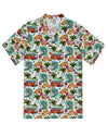 Maxcorners Camping Bus Surf Palm Trees Seamless Hawaiian Shirt LM1501
