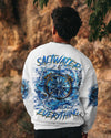Maxcorners Saltwater Heals Everything Compass Waves Ocean All Over Print LM1501