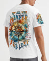 Maxcorners Not All Who Wander Are Lost Compass All Over Print LM1501