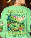Maxcorners Not All Who Wander Are Lost Compass All Over Print LM2101