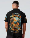 Maxcorners (Hot Deal) Making Memories One Campfire At A Time Bigfoot All Over Print LM1601
