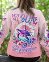 Maxcorners Not All Who Wander Are Lost Compass Turtle All Over Print LM2101
