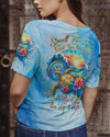 Maxcorners Smell The Sea Feel The Breeze Turtle Compass All Over Print LM2101