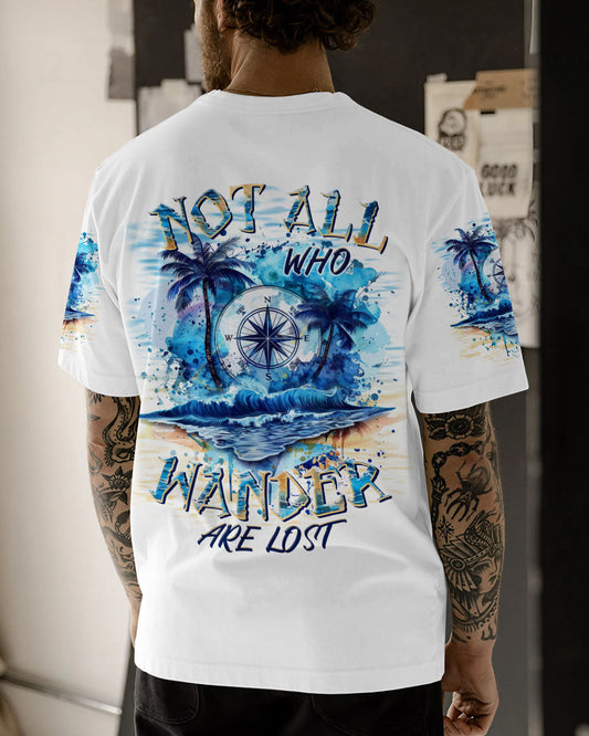 Maxcorners Not All Who Wander Are Lost Compass All Over Print LM2101