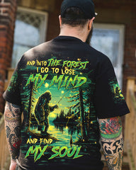 Maxcorners And Into The Forest I Go Bigfoot Fishing All Over Print LM1601