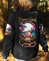 Maxcorners Some Girls Are Just Born Camping All Over Print LM2101