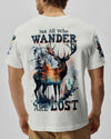Maxcorners Not All Who Wander Are Lost Deer All Over Print LM2101