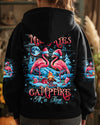 Maxcorners Making Memories One Campfire At A Time Flamingo Christmas All Over Print - Tltw1410244 LM2101