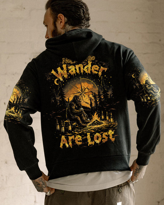 Maxcorners Not All Who Wander Are Lost Bigfoot Compass All Over Print LM2101
