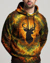 Maxcorners Deer Hunting Vintage Swirl All Over Print LM1601