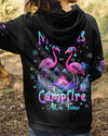 Maxcorners Making Memories One Campfire At A Time Flamingo Christmas All Over Print LM2101