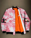 Maxcorners Pretty In Pink Hunting Bomber Jacket LM1601