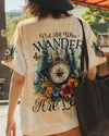 Maxcorners Not All Who Wander Are Lost Compass All Over Print LM2101