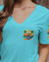 Maxcorners Let The Waves Carry You Compass All Over Print LM2101