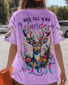 Maxcorners Not All Who Wander Are Lost Deer All Over Print LM2101