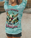 Maxcorners Feet Hangin' We Bangin' Hunting Duck Camo All Over Print LM1601