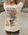 Maxcorners Not All Who Wander Are Lost Wolf All Over Print LM2101