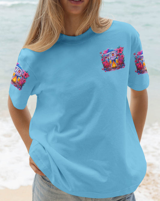 Maxcorners Never Take Camping Advice From Me Flamingo All Over Print LM1501