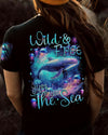 Maxcorners Wild And Free Just Like The Sea Whale All Over Print LM2101