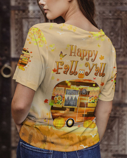 Maxcorners Happy Fall Y'all Camping All Over Print LM2101