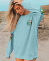 Maxcorners Smell The Sea Feel The Breeze Compass All Over Print LM1501