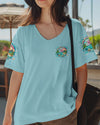 Maxcorners Smell The Sea Feel The Breeze Compass All Over Print LM1501