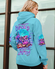 Maxcorners My Broom Broke So Now Flamingo Halloween Camping All Over Print LM2101