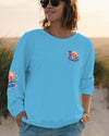 Maxcorners Smell The Sea Feel The Breeze Compass All Over Print LM1501