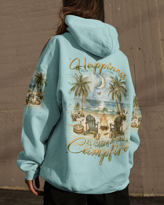 Maxcorners Happiness Is Sitting Around A Campfire All Over Print LM2101