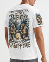 Maxcorners Life Is Better With A Beer And A Campfire Bigfoot All Over Print LM2101