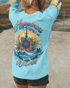 Maxcorners Happiness Comes In Waves Compass All Over Print LM2101