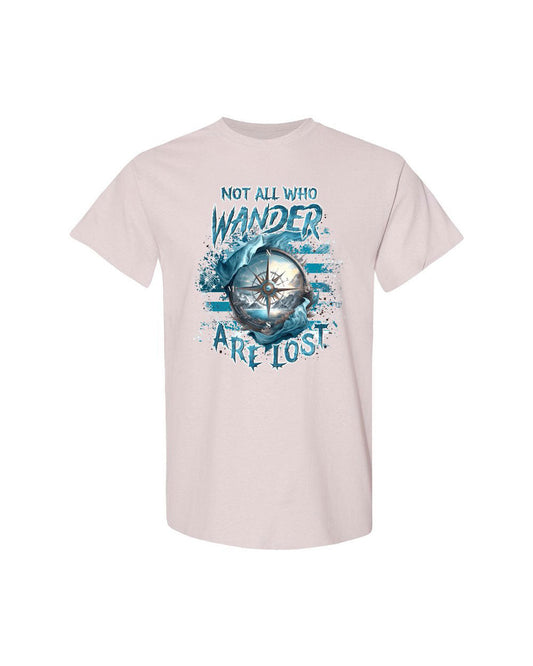 Maxcorners Not All Who Wander Are Lost Cotton Shirt LM2101